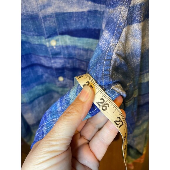 Tommy Bahama Men Linen Shirt Beach Multicolor Button Down Size XL Travel Casual - Picture 13 of 13